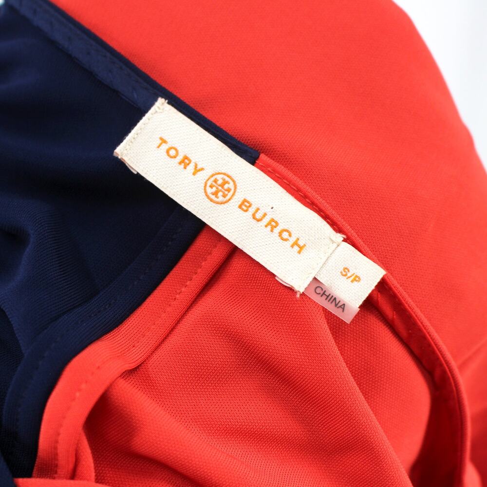 Tory Burch Red Navy Purple Color Block Asymmetric… - image 7